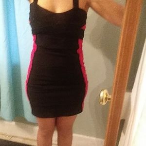 Black and hot pink Dress